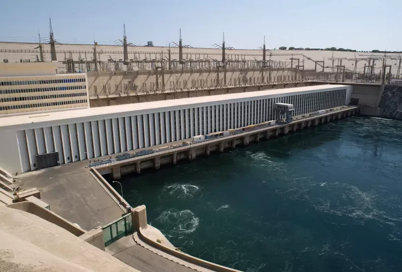 The Aswan High Dam viewed on the 7 Day Cairo and Nile Cruise Luxury Tour itinerary.